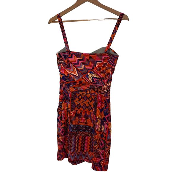 Mara Hoffman colorful tribal print mini silk dress - 4 - Picture 5 of 9